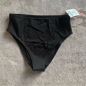 NWT Shaping High Waist Cheeky Bikini Bottom - Target Shade and Shore - black M